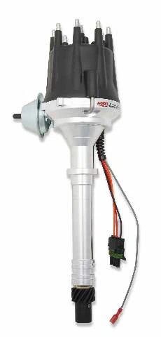 Chevy V8 w_Internal Module Distributor and Black Cap - 83605